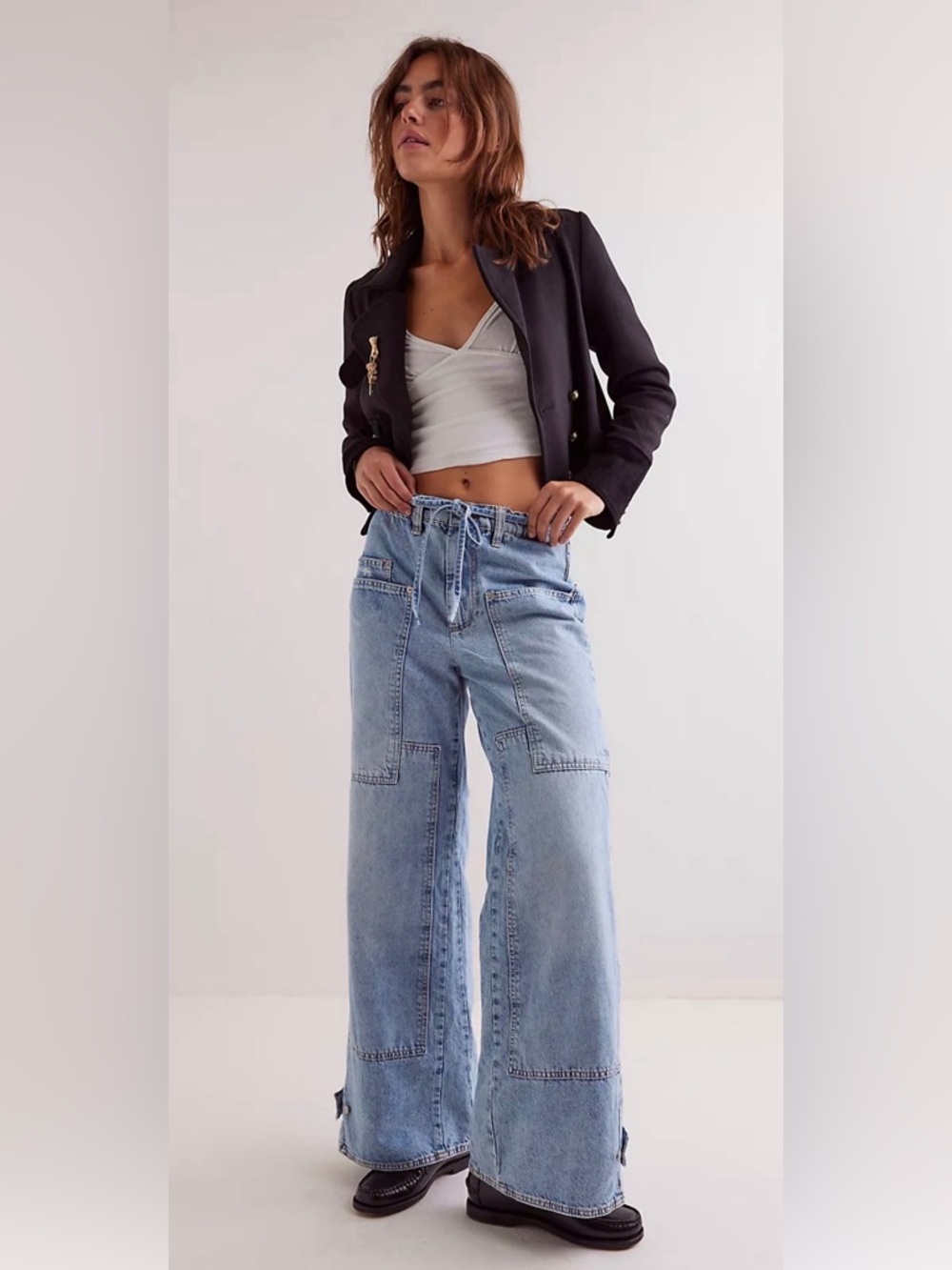 We The Free CRVY Outlaw wide leg jeans